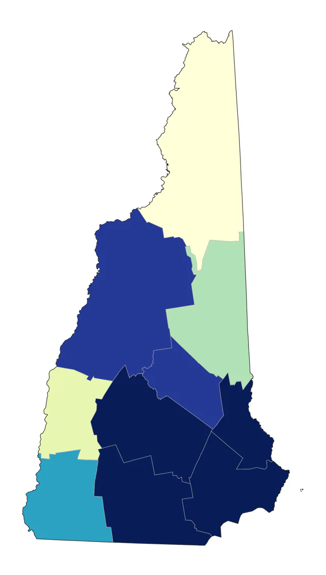 Glossy Ibis county map