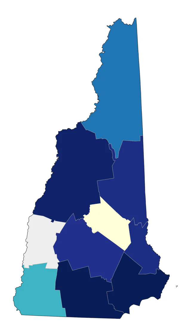 Golden-winged Warbler county map