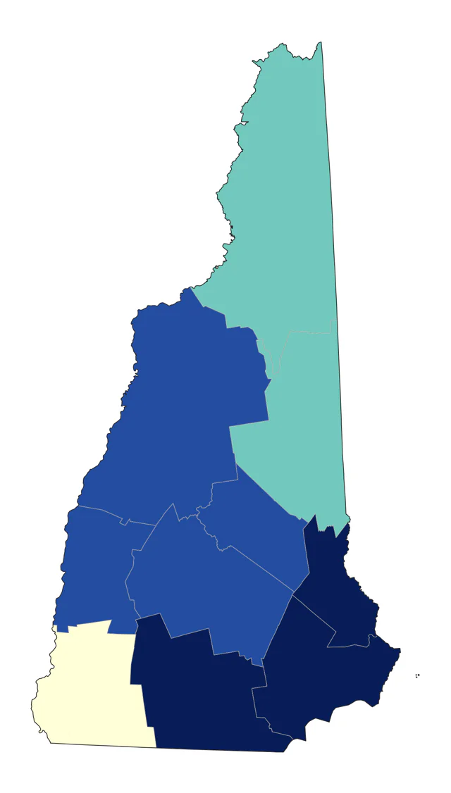 Great Cormorant county map
