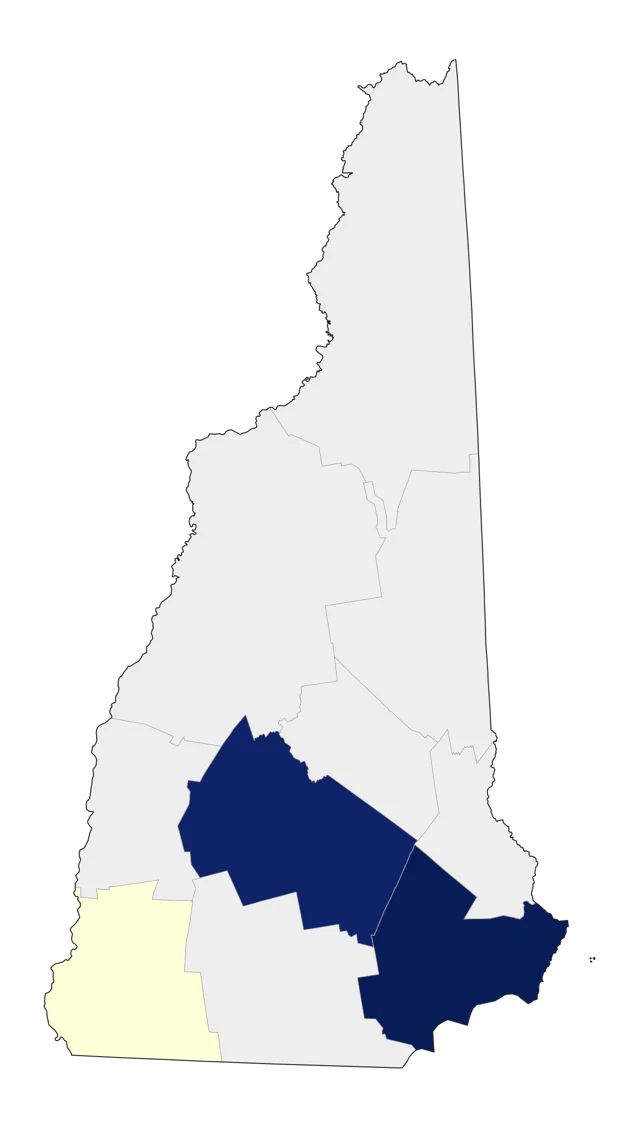 Green-tailed Towhee county map
