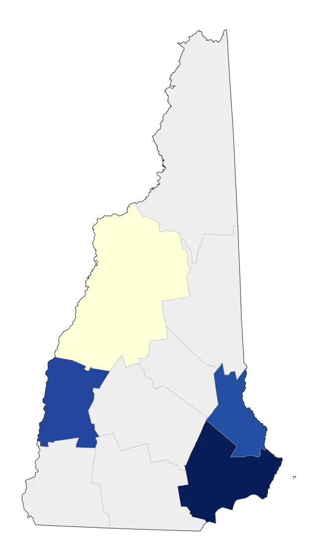 Hudsonian Godwit county map