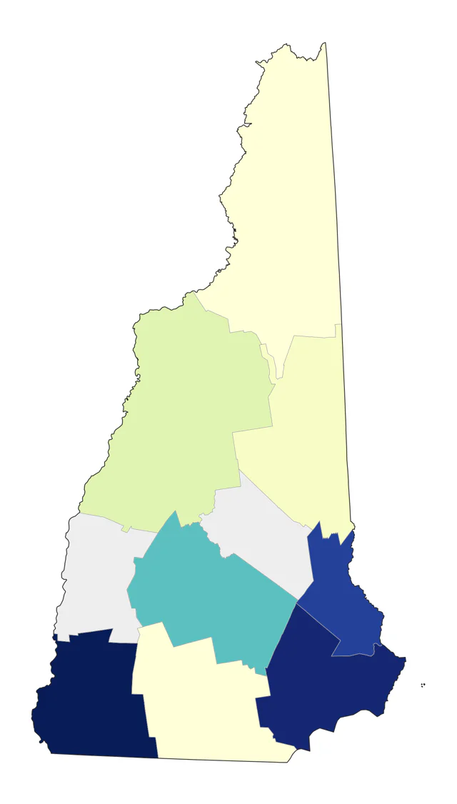 Hudsonian Whimbrel county map