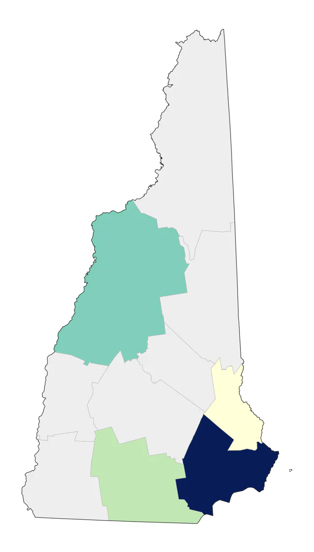 Kentucky Warbler county map