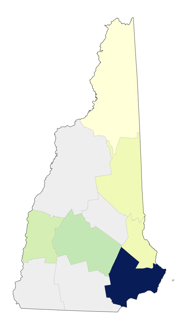 King Rail county map