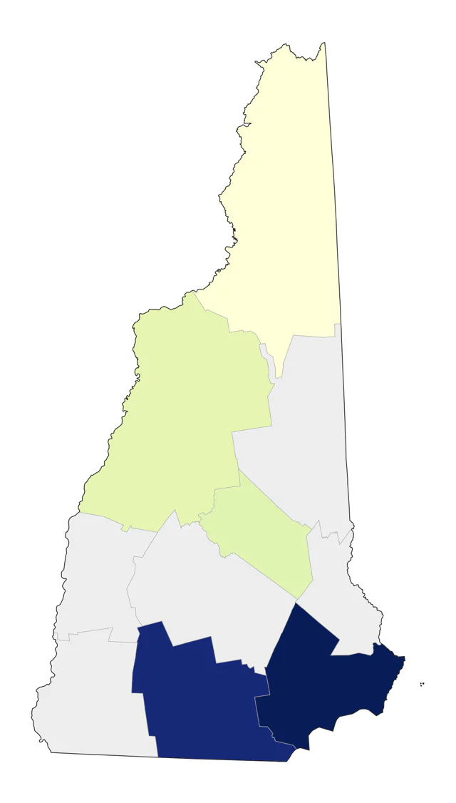 Lark Bunting county map