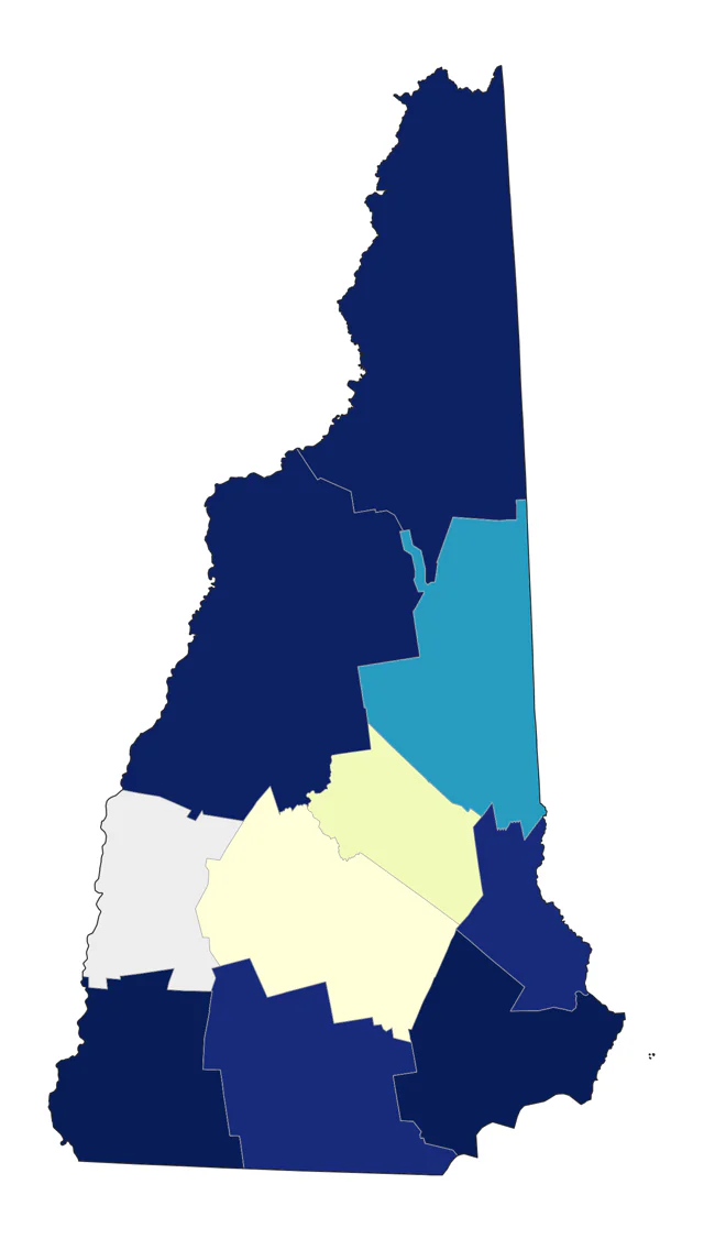 Least Bittern county map