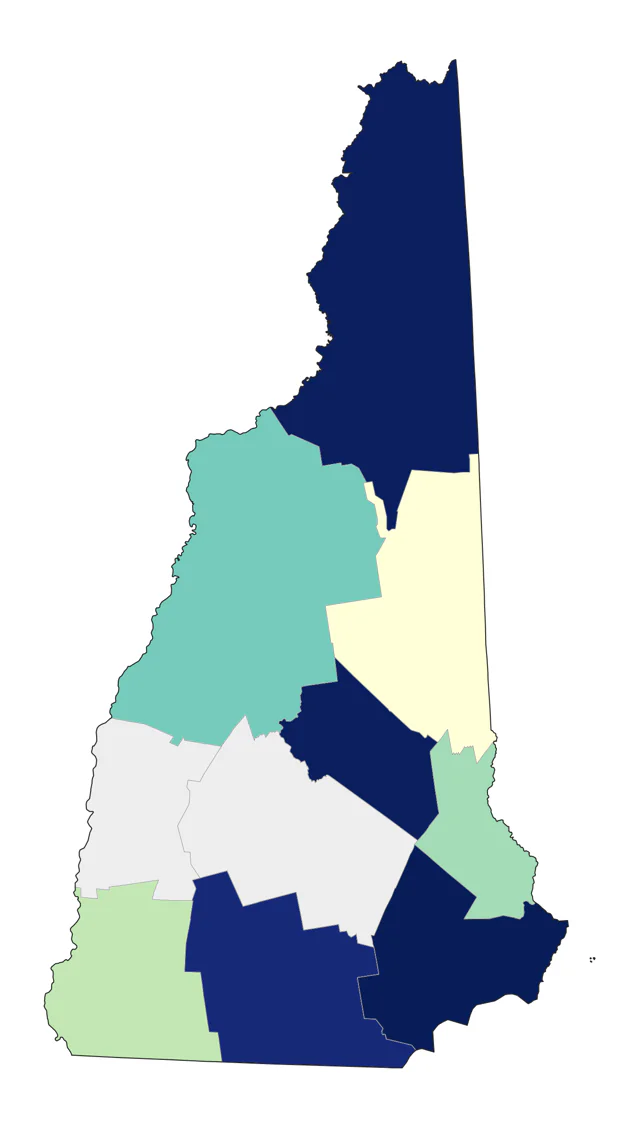 Loggerhead Shrike county map