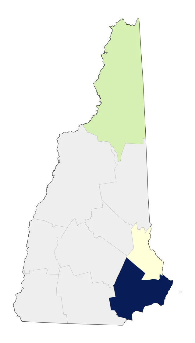 Long-billed Dowitcher county map