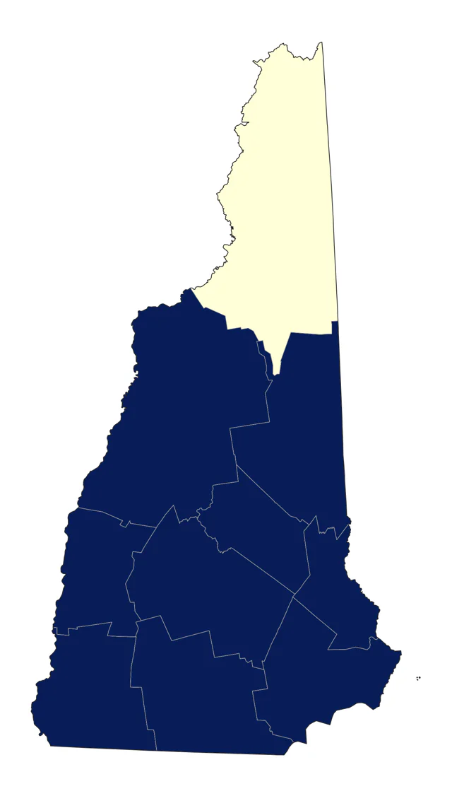 Louisiana Waterthrush county map
