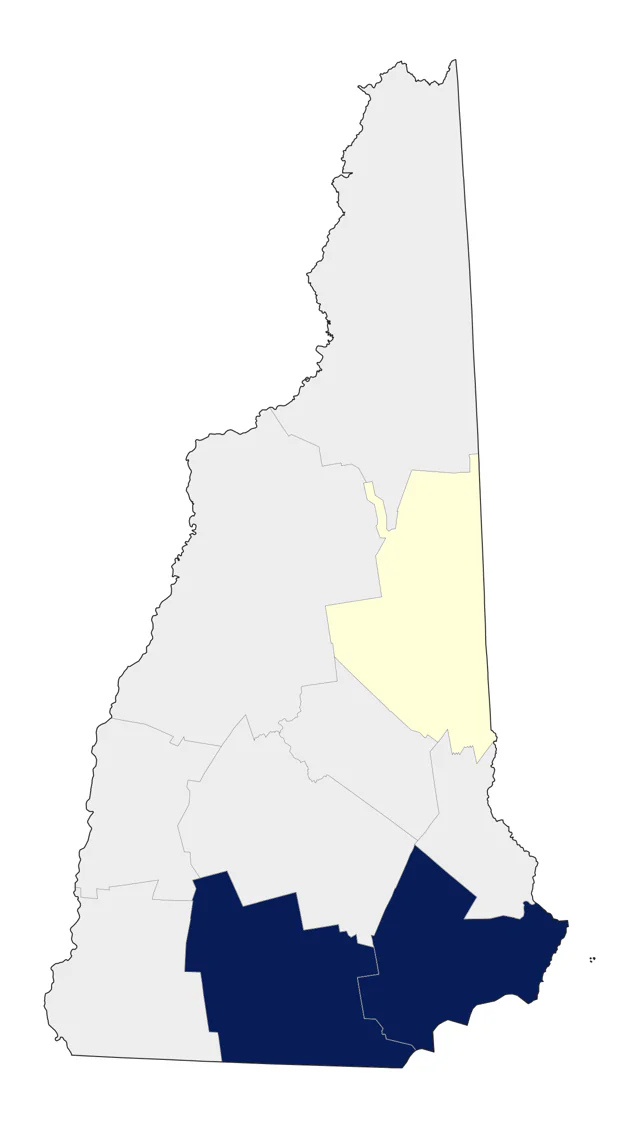 Mountain Bluebird county map