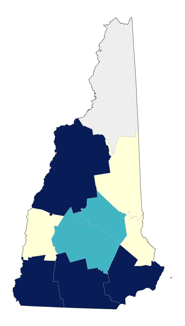 Mute Swan county map