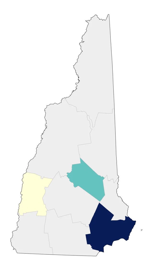 Northern Gannet county map