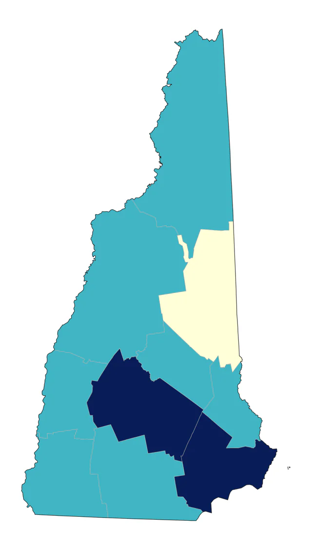 Pectoral Sandpiper county map