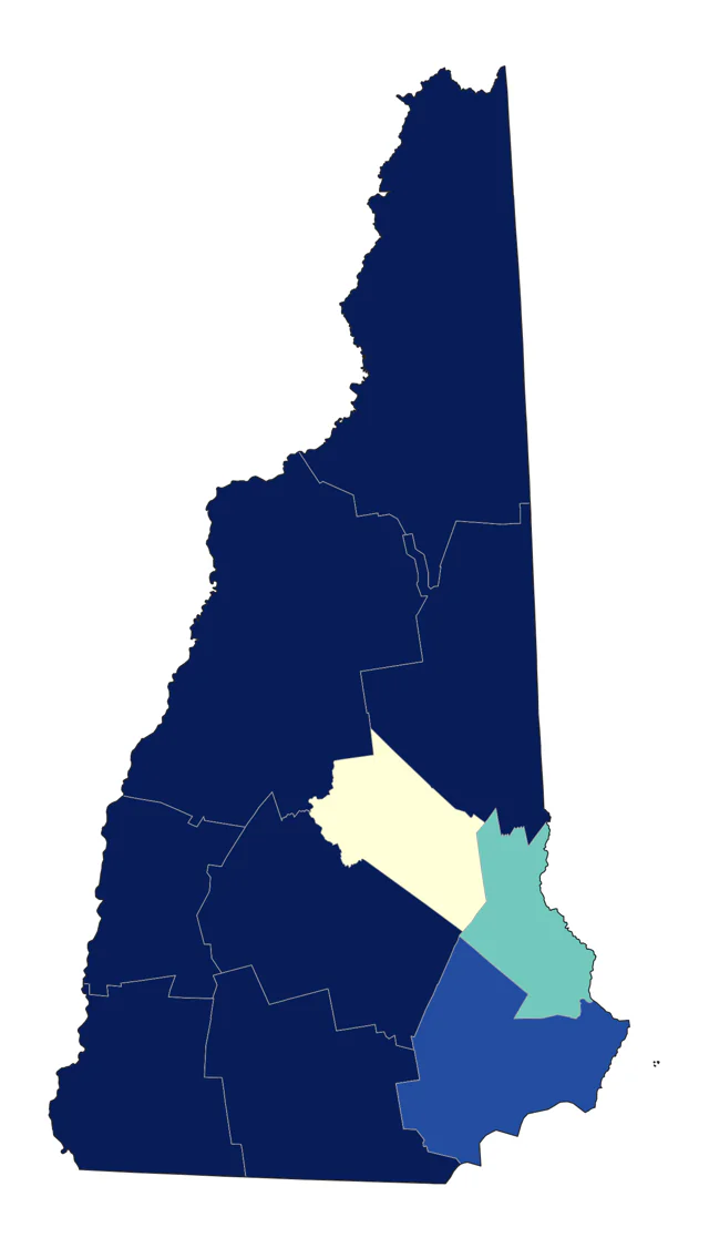 Pine Grosbeak county map