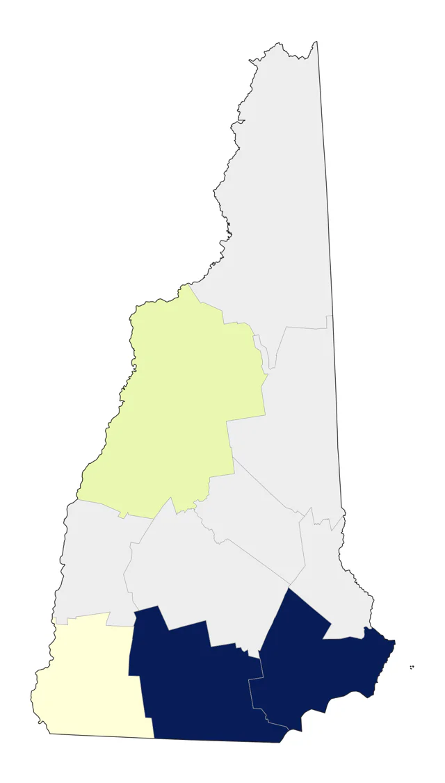Prothonotary Warbler county map