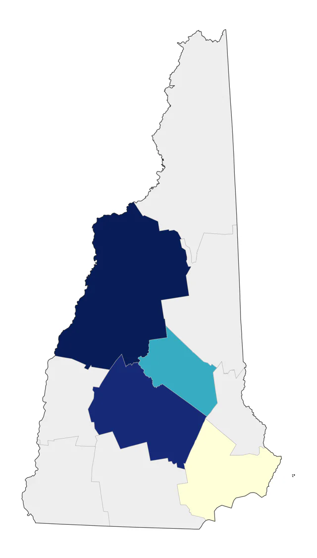 Purple Gallinule county map