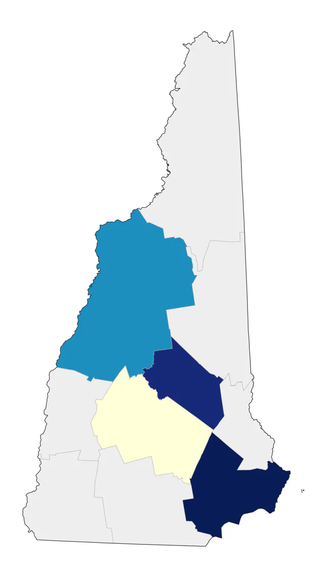 Purple Sandpiper county map