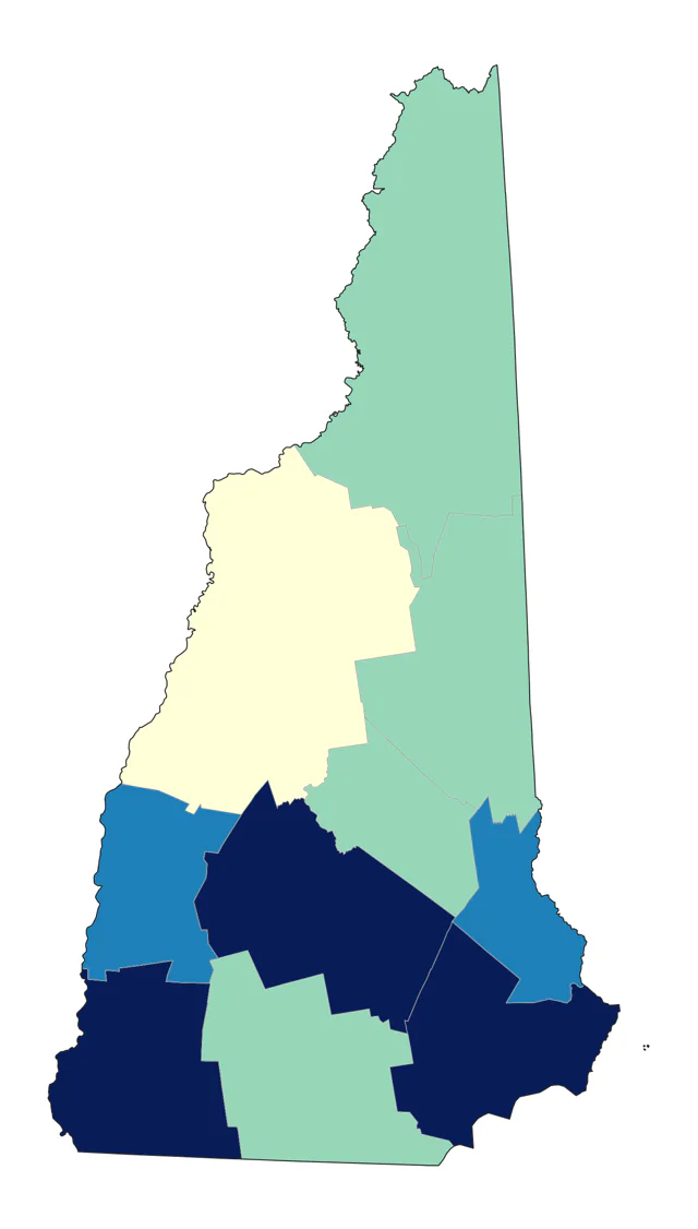 Ruddy Duck county map
