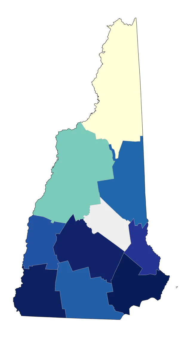 Ruddy Turnstone county map