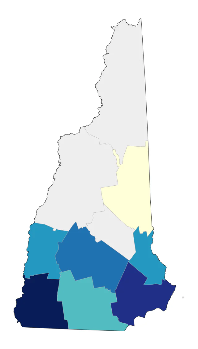 Rufous Hummingbird county map