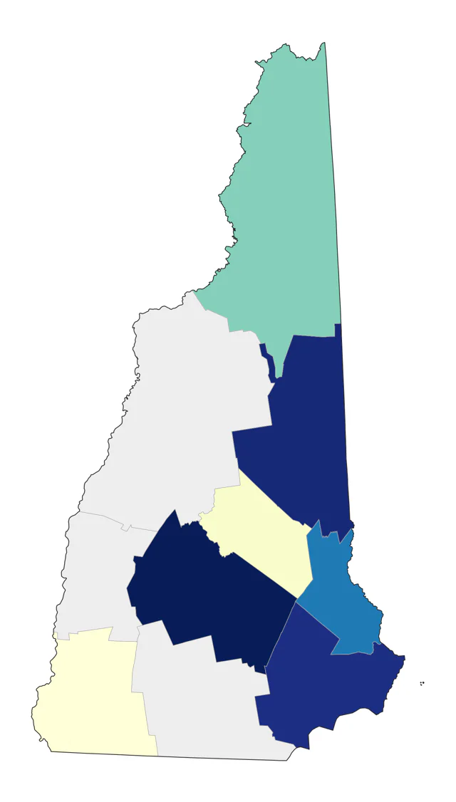 Sedge Wren county map