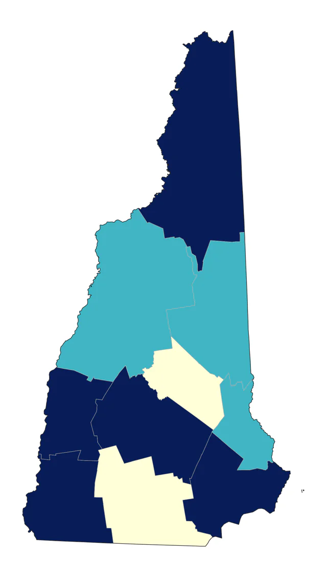 Short-billed Dowitcher county map