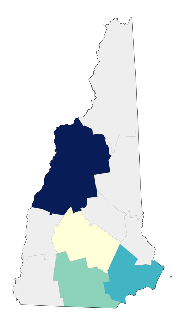 Spotted Towhee county map
