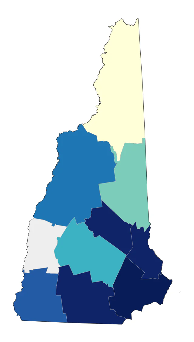 Summer Tanager county map
