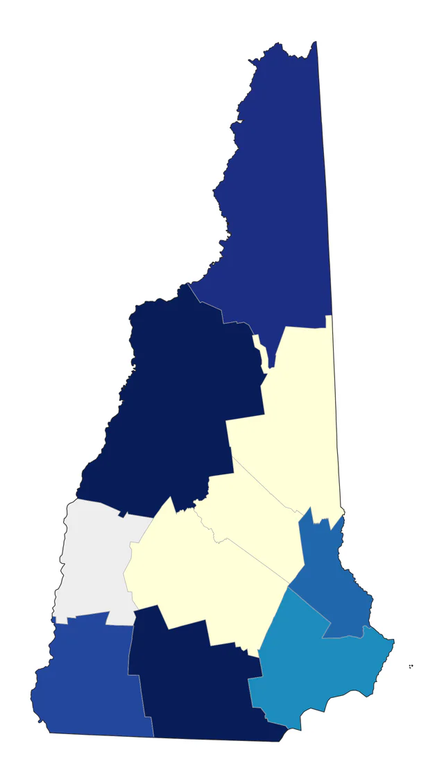 Varied Thrush county map