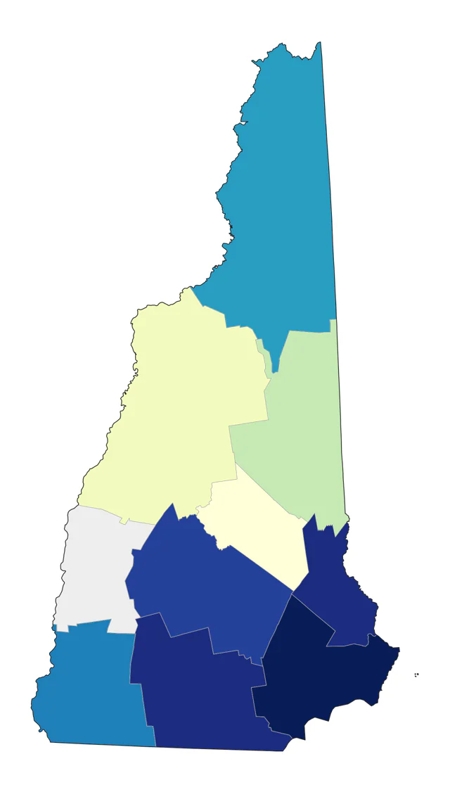 Western Cattle-Egret county map