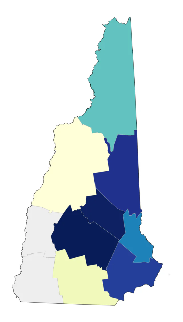 Western Kingbird county map