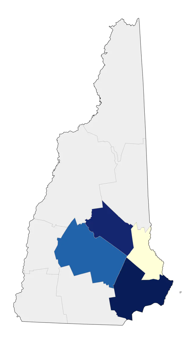 White-winged Dove county map