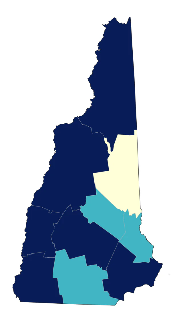 White-winged Scoter county map