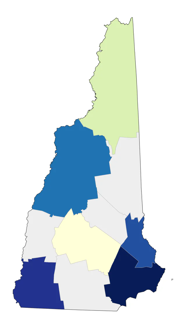 Wilson's Phalarope county map