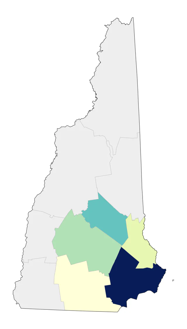 Yellow-crowned Night Heron county map