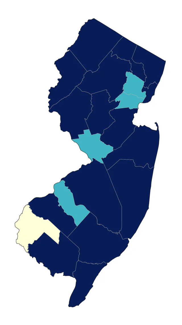 American Bittern county map