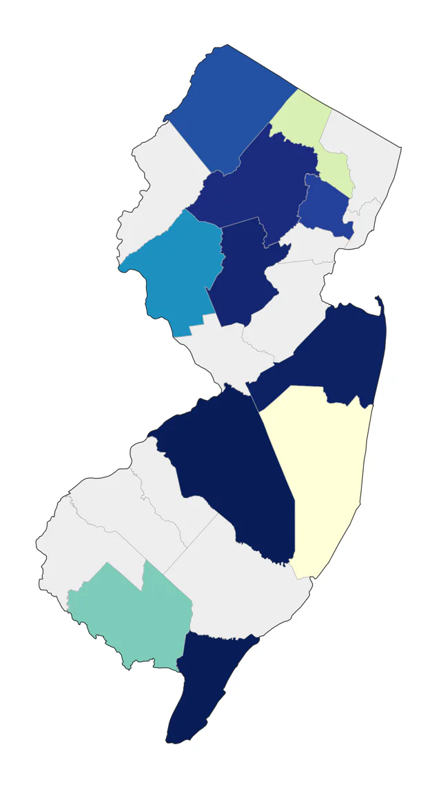 Anhinga county map