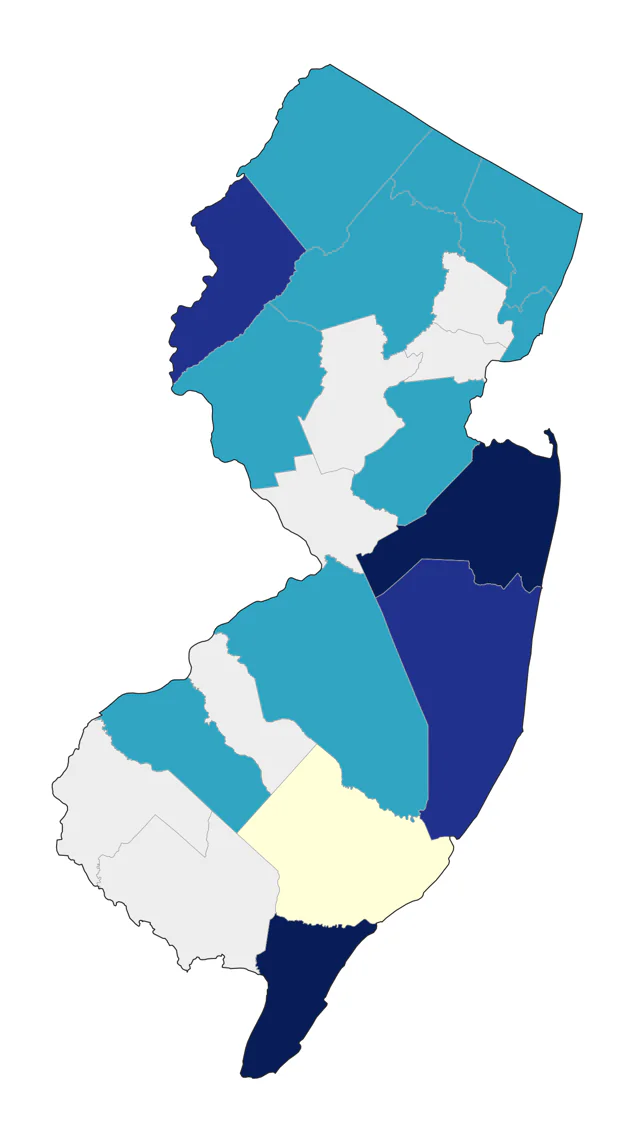 Arctic Tern county map