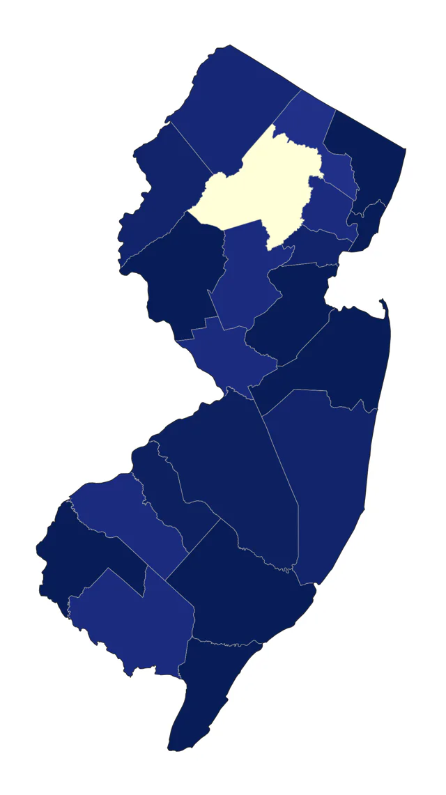 Baird's Sandpiper county map