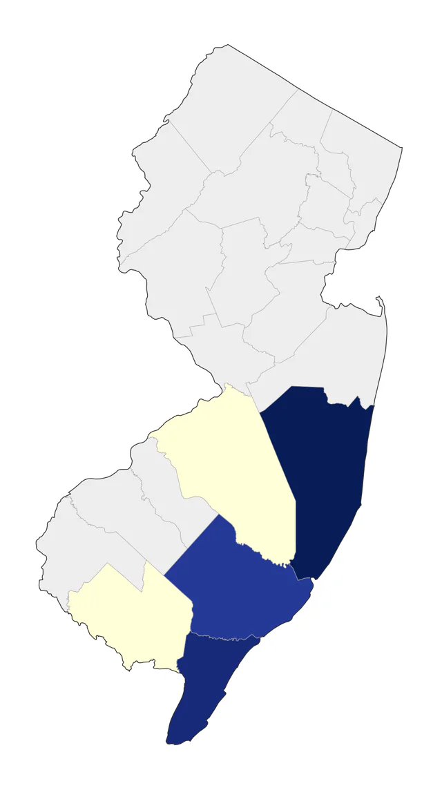 Band-rumped Storm-Petrel county map