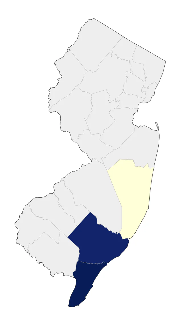 Bar-tailed Godwit county map