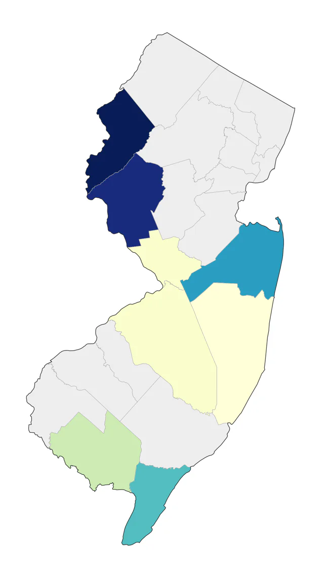 Barrow's Goldeneye county map
