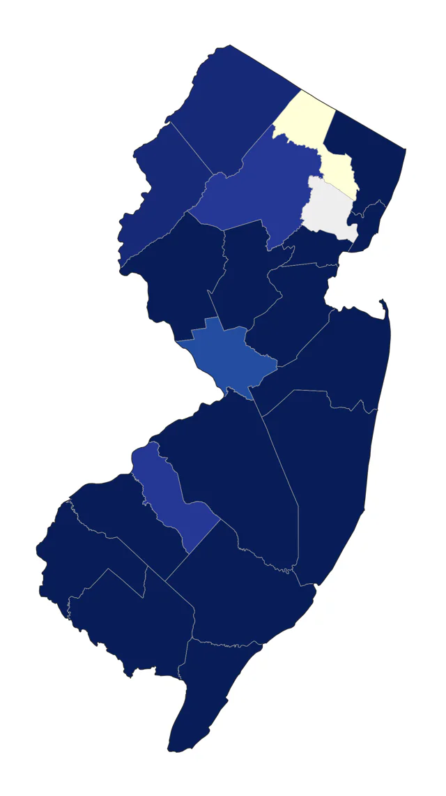 Black-bellied Plover county map