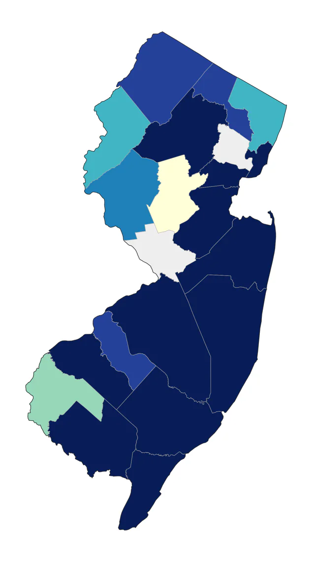 Black Scoter county map