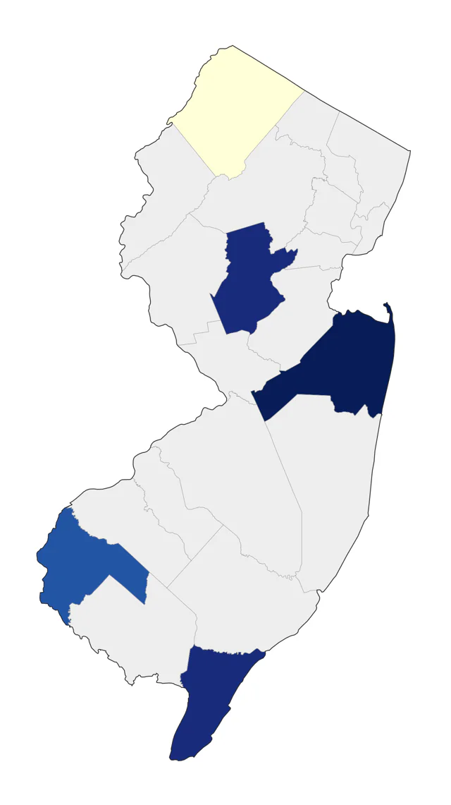 Brewer's Blackbird county map