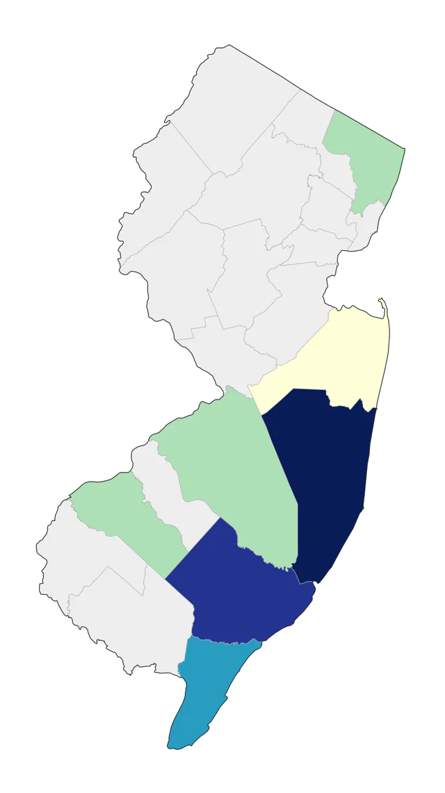 Bridled Tern county map