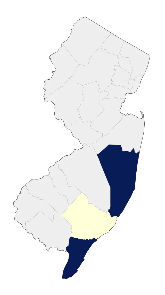 Brown-headed Nuthatch county map