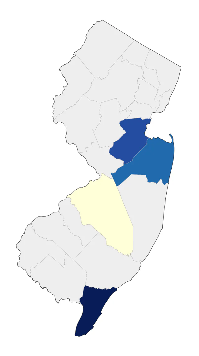 California Gull county map