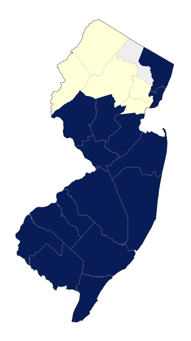 Caspian Tern county map
