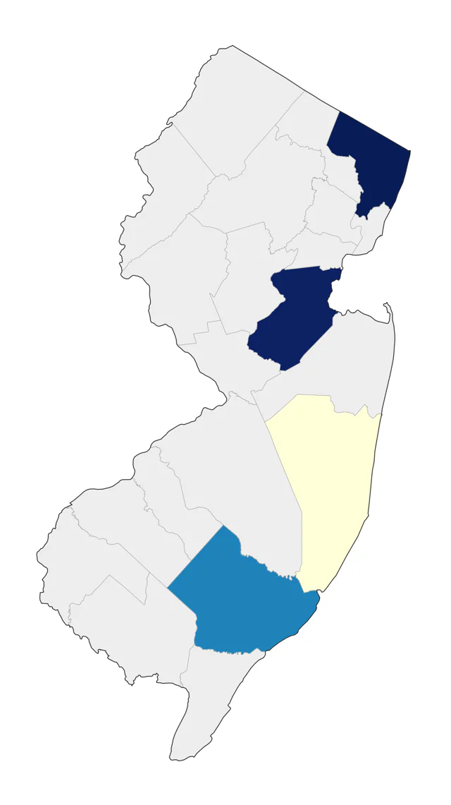 Cinnamon Teal county map